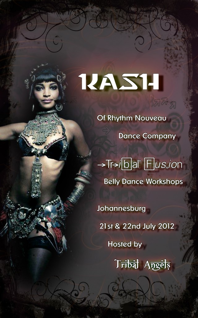 Kash Poster 640x1024 Tribal Fusion Workshops with Kash Athanatos in Johannesburg
